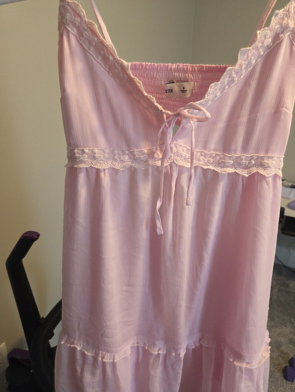 Hollister Chiffon Babydoll Mini Dress